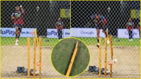 T. Natarajan का यॉर्कर देखा क्या? टूट के बिखर गया स्टंप; देखें VIDEO