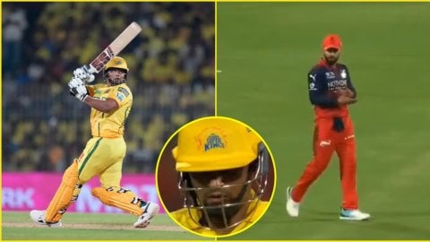 पहले मारी सीटी और बजाई ताली! Sarfaraz Khan ने अपनी तूफानी पारी से Virat Kohli का भी जीता दिल; देखें 