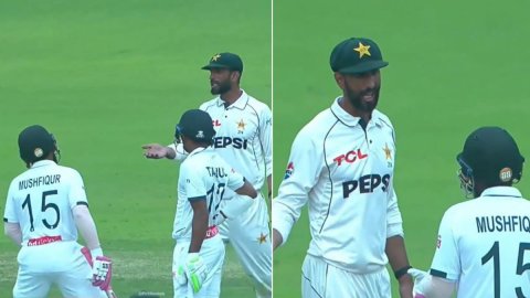 BAN vs PAK टेस्ट के दौरान पाकिस्तान कप्तान और मुशफिकुर रहीम के बीच हुई तीखी बहस, VIDEO वायरल