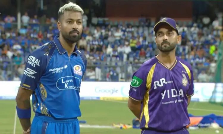 In the 65th match of IPL 2026 KKR won the toss and invited Mumbai Indians to bat first Hardik Pandya makes a comeback