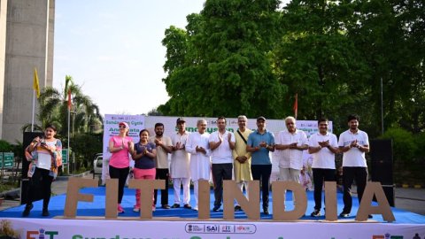 Agricultural stakeholders spread message of fitness on 72nd edition of Fit India Sundays on Cycle