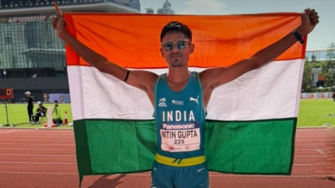 Asian U20 Athletics: Nitin Gupta clinches gold in 5000m race walk; Sadhna wins triple jump silver