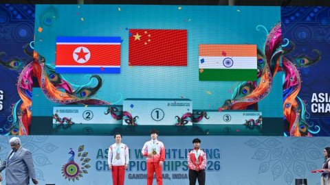 Asian Weightlifting Championships 2026: India finishes third in women’s, fifth in men’s team ranking