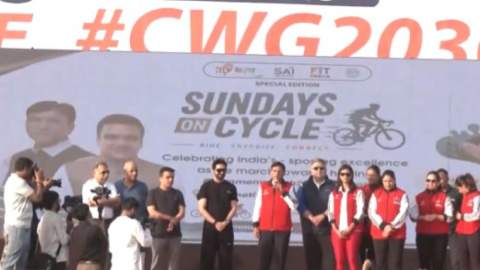 Commonwealth Games Day celebrated with Fit India cycling events in Delhi, Gujarat