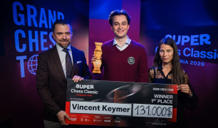 Grand Chess Tour: Vincent Keymer wins Super Chess Classic Romania in breakthrough debut