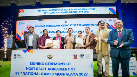 मेघालय 39वें राष्ट्रीय खेल 2027 की मेजबानी करेगा, सीएम संगमा ने मेजबान राज्य समझौते पर हस्ताक्षर किए