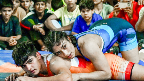 New Delhi: Vinesh Phogat competes in Asian Games 2026 trials