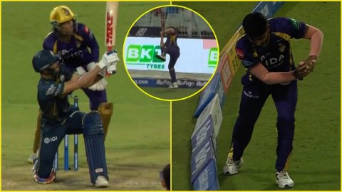 ऐसे ही OUT हो सकते थे Shubman Gill... Anukul Roy ने बाउंड्री पर एक पैर पर खड़े होकर पकड़ा कैच; देखें