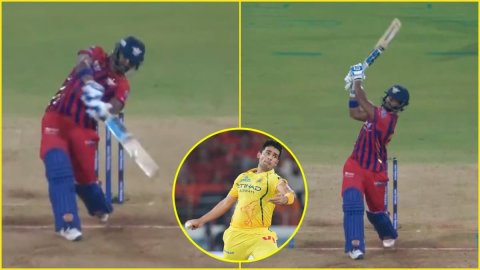 Nicholas Pooran ने तारामंडल में पहुंचा दी बॉल, Anshul Kamboj को बेरहमी से मारा 101 मीटर लंबा छक्का; 