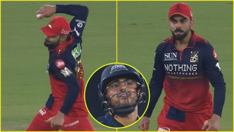 Virat Kohli ने शेर की तरह लगाई दहाड़, Shubman Gill का कैच पकड़कर किया Fiery Celebration; देखें VIDEO