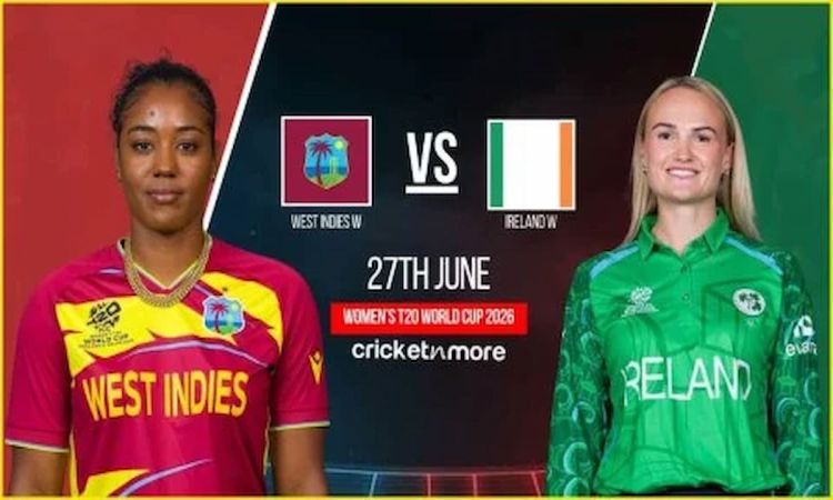 West Indies were invited to bat first as Ireland won the toss in the ICC Women T20 World Cup 2026 match