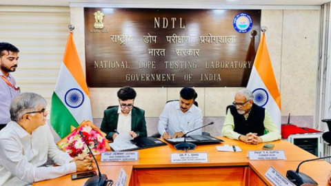 एनडीटीएल ने स्पोर्ट्स साइंस, एंटी-डोपिंग रिसर्च और एथलीट कल्याण को आगे बढ़ाने के लिए एमओयू पर हस्ताक