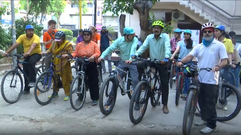 विश्व साइकिल दिवस पर दिल्ली में रैली का आयोजन, साइकिलिंग को लाइफस्टाइल बनाने की अपील
