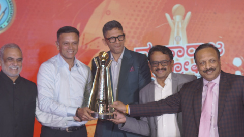 Maharaja Trophy KSCA T20: Rahul Dravid unveils glittering silverware for Season 5