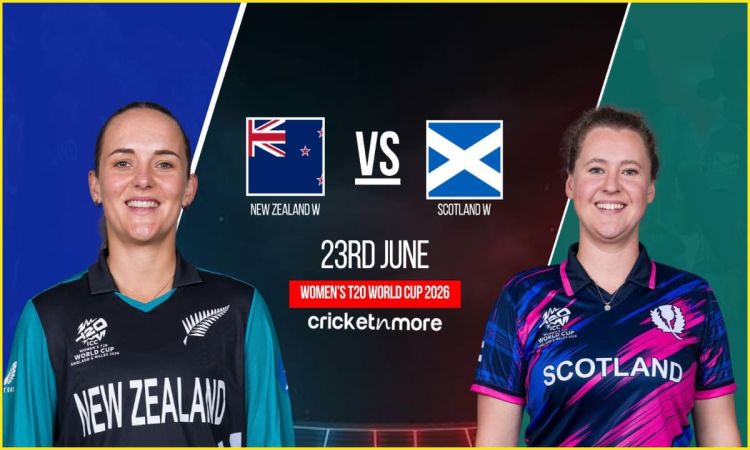 ICC Women's T20 World Cup 2026: न्यूजीलैंड ने स्कॉटलैंड के खिलाफ टॉस जीतकर चुनी गेंदबाज़ी, देखें दोनों टीमों की प्लेइंग XI