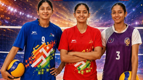 Three Gujarat players named in India U-18 womens volleyball squad