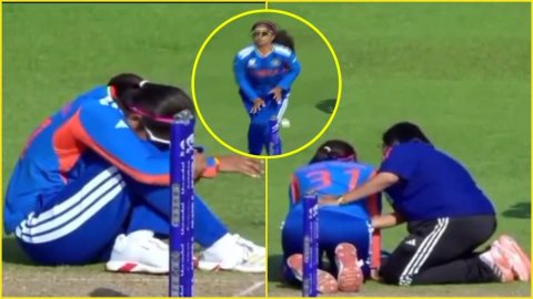 IND-W vs PAK-W: Jemimah Rodrigues ने बाउंड्री से फेंका रॉकेट थ्रो, सीधा Shreyanka Patil को लगा; देखे