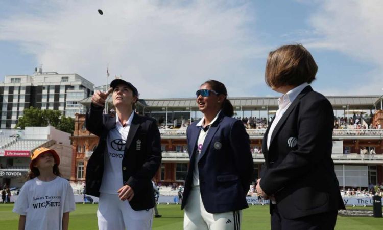 England Women opt to bowl in Lord's test vs India Women