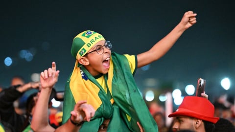 Rio de Janeiro: Brazil Fans Watch FIFA World Cup Match