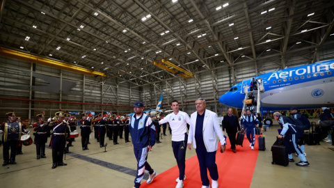 Red carpet, military band: Argentina without Messi receive heros welcome after FIFA WC heartbreak