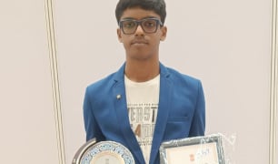 Adani Sportsline Academy skater Parth Shah honoured with Gujarat’s Jaydeepsinhji Junior Award