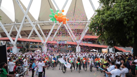 Fitness and patriotism collaborate as 86th Fit India Sundays on Cycle celebrates Independence Day