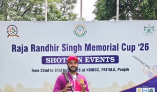 ‘Garv Hai’ athlete Abhimanyu Singh Bhati strikes gold at All India Open Shooting Cship