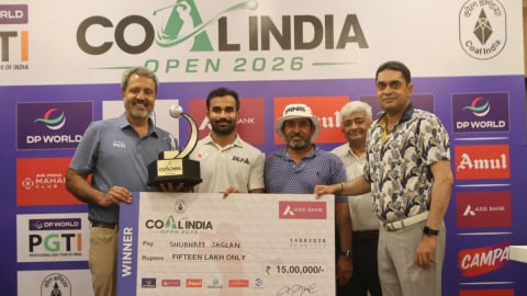 Golf: Shubham Jaglan fires final-round 64 to bag maiden title at Coal India Open