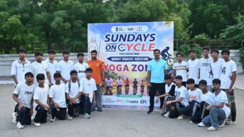 Gujarat schoolchildren join 87th Fit India Sundays on Cycle, combine fitness with sport and learning