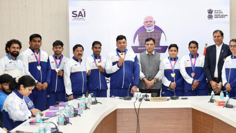 सीडब्ल्यूजी 2026: मांडविया ने बॉक्सिंग, जूडो और पैरा-एथलेटिक्स में पदक विजेताओं को सम्मानित किया, सौ