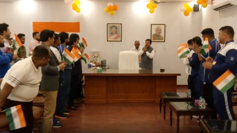 CWG 2026: केंद्रीय राज्यमंत्री बीएल वर्मा ने पदकवीर पैरा एथलीट्स को सम्मानित किया 