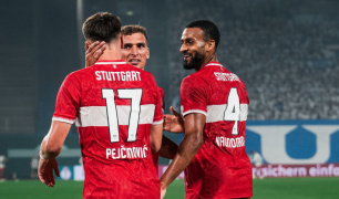 Pejcinovic treble fires Stuttgart into German Cup second round