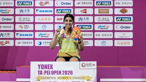 Tanvi clinches maiden Super 300 title, becomes youngest Taipei Open champion in events history