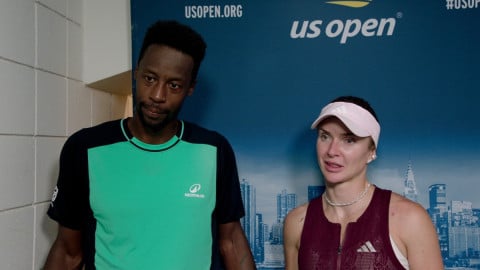 US Open: Monfils playing mixed doubles with wife Svitolina for their daughter