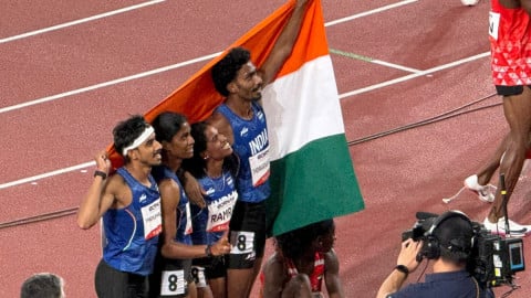 Asian Games: India bags silver in thrilling mixed 4x400m relay final
