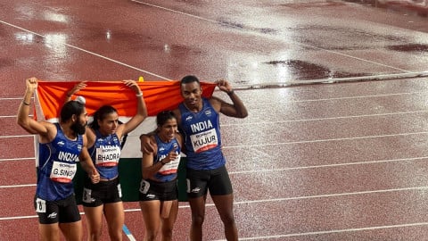 Asian Games: India clinch mixed 4x100m relay bronze, set national record