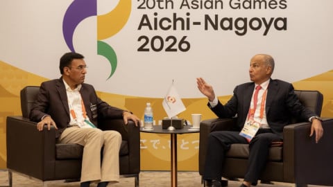 Asian Games: Sports Min Mandaviya meets OCA director, discusses strengthening India’s sporting ties