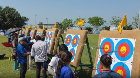 एनटीपीसी नेशनल रैंकिंग आर्चरी चैंपियनशिप: कटरा में जूनियर कैटेगरी की शुरुआत, देशभर से तीरंदाज ले रहे हिस्सा