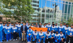 Embassy of India officials meet and extend support to the Indian contingent at Asian Para Games