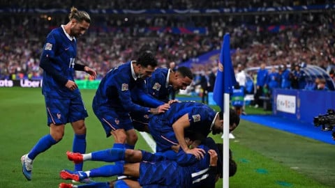France roar back to beat Belgium 4-1, sit atop in Nations League Group A1