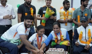 SAI centre Gandhinagar felicitates 2026 Asian Para Games medallists and coaches