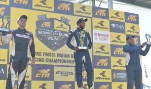 Thrilling finishes, rain and red flags dominate as Indian National Car Racing Championship kicks off