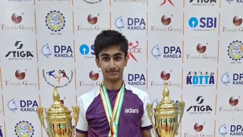 Vivaan Dave clinches double gold at Gujarat State Table Tennis Championships