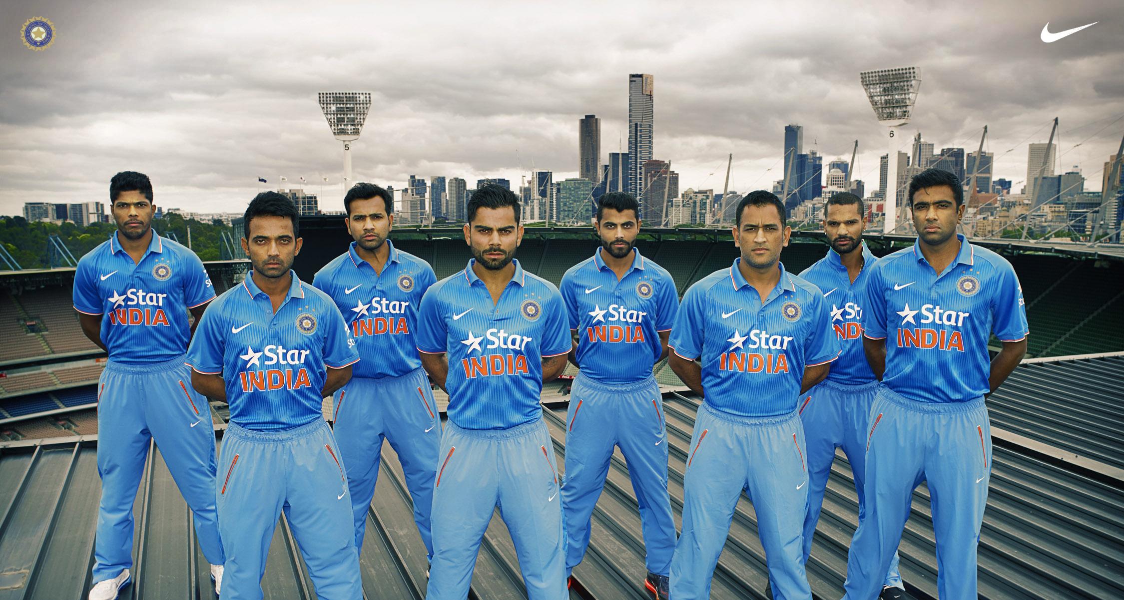 Indian cricket team's new jersey unveiled