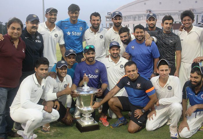 India Blue Clinch Duleep Trophy In Style