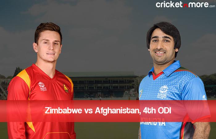 Zimbabwe Vs Afghanistan 4th ODI Live Score