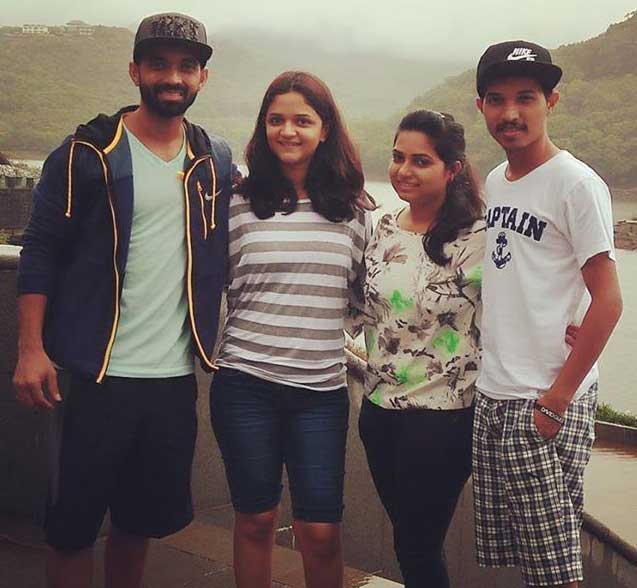 Ajinkya Rahane and his Sister Image