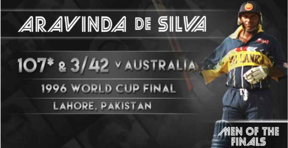 Aravinda DeSilva - Man of the Match in 1996 World Cup Final