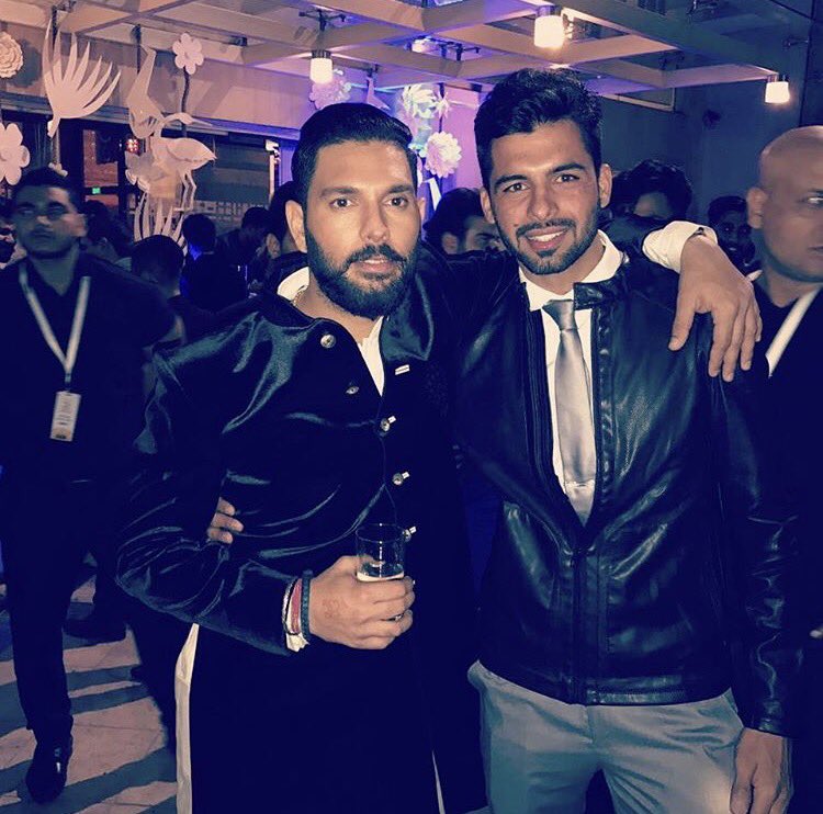 Barinder Sran and Yuvraj Singh Image