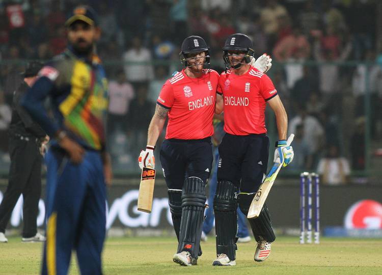 English batsmen Ben Stokes and Jos Buttler in Tamil